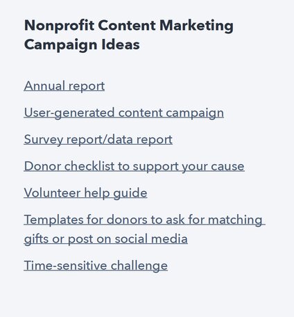 nonprofit-content-marketing-campaign-ideas